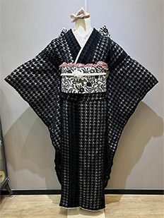 ブラック 千鳥格子