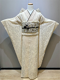 花柄 ベージュレース