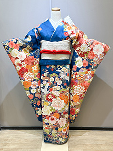 F-44 赤×黒 流水 芍薬